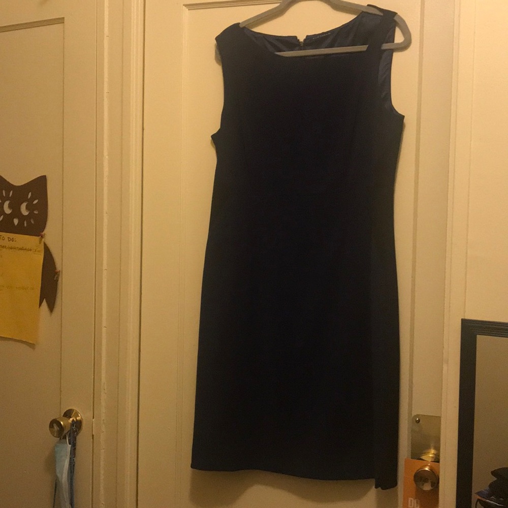 Black and blue dress very casual